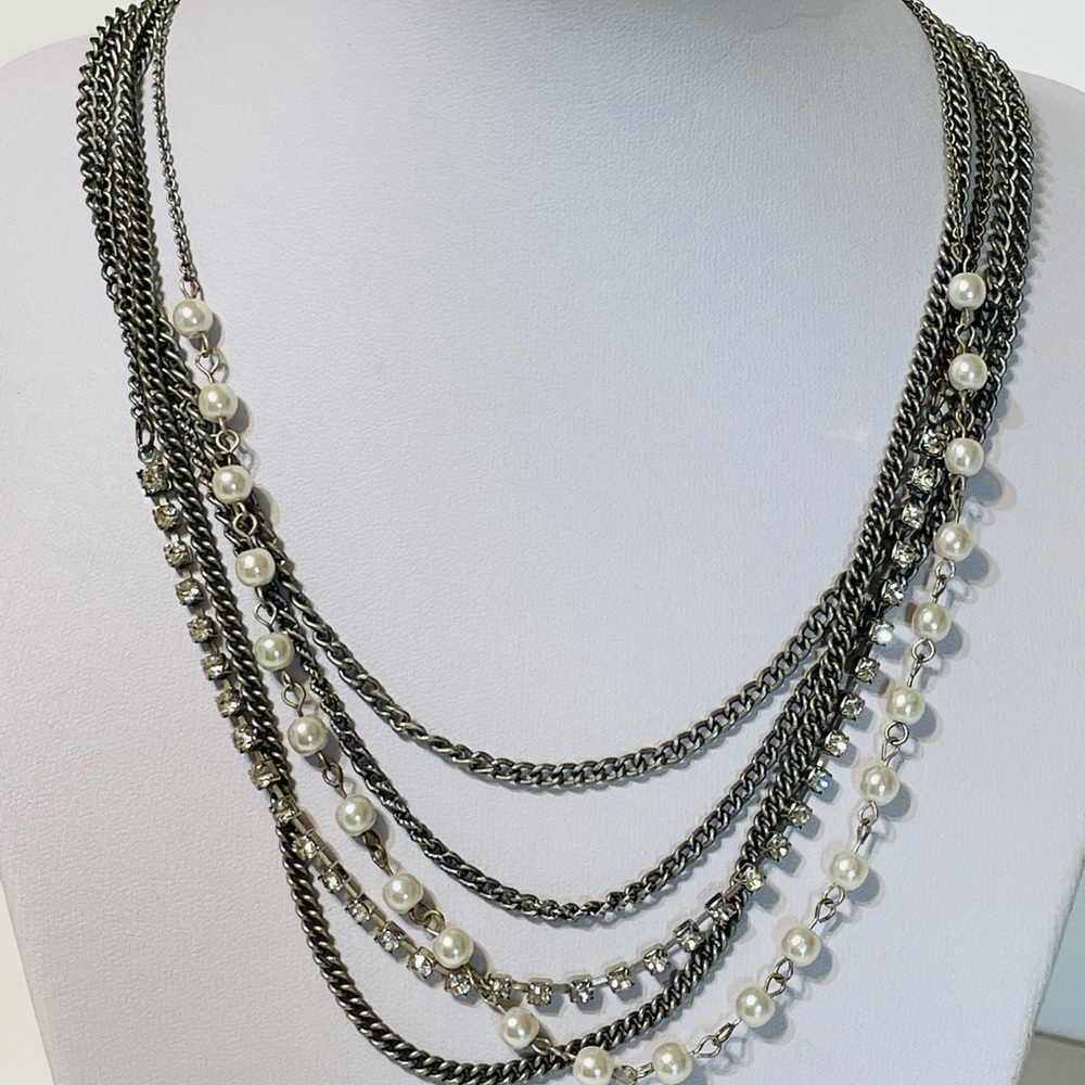 Aeropostale Multi Strand Choker Necklace